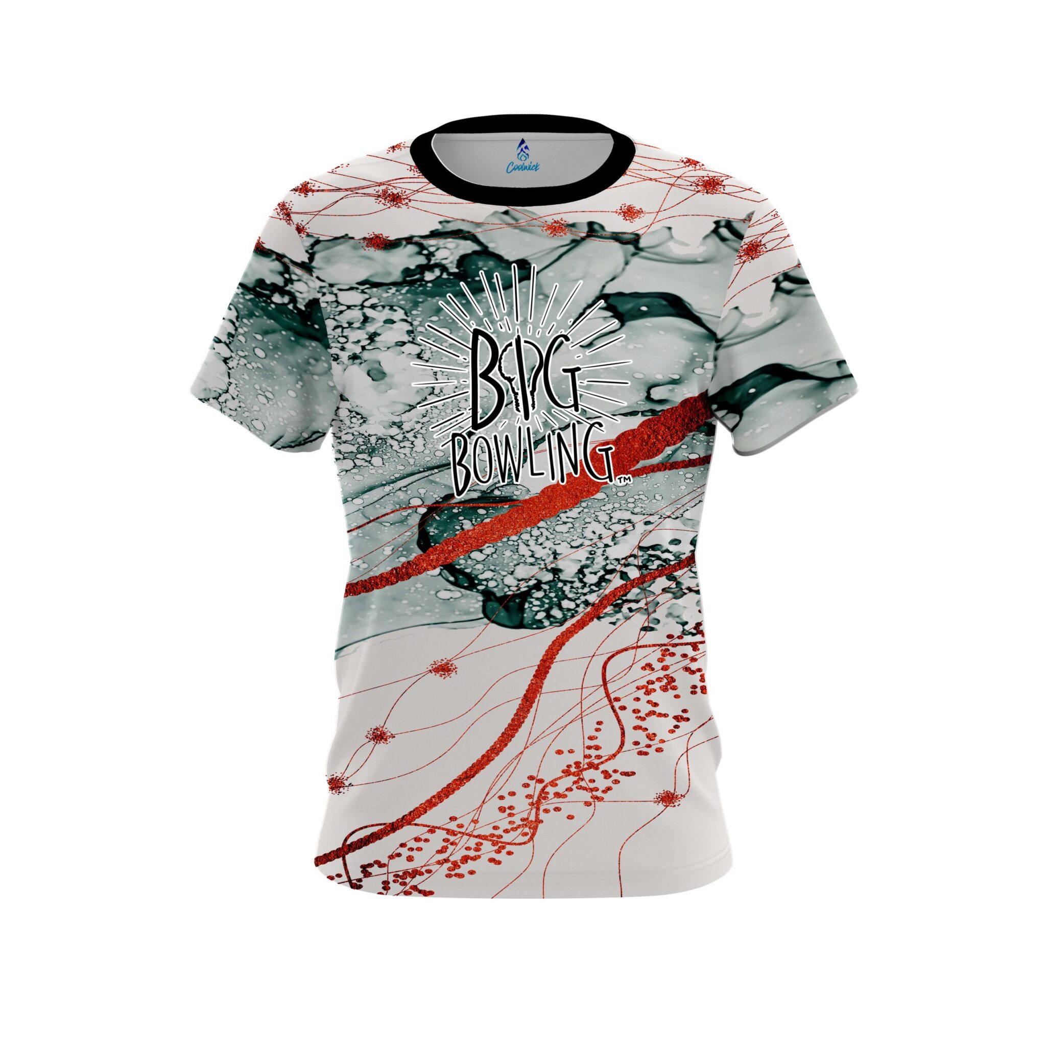 Big Bowling Red Granite CoolWick Bowling Jersey