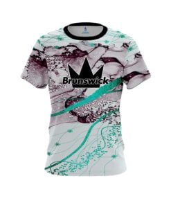 Brunswick Teal Granite Coolwick Bowling Jersey