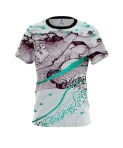 Plain Teal Granite CoolWick Bowling Jersey