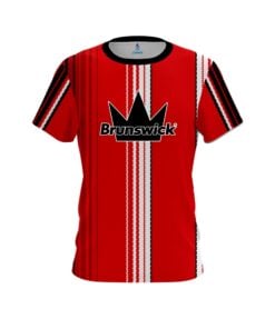 Brunswick Red Landslide Coolwick Bowling Jersey