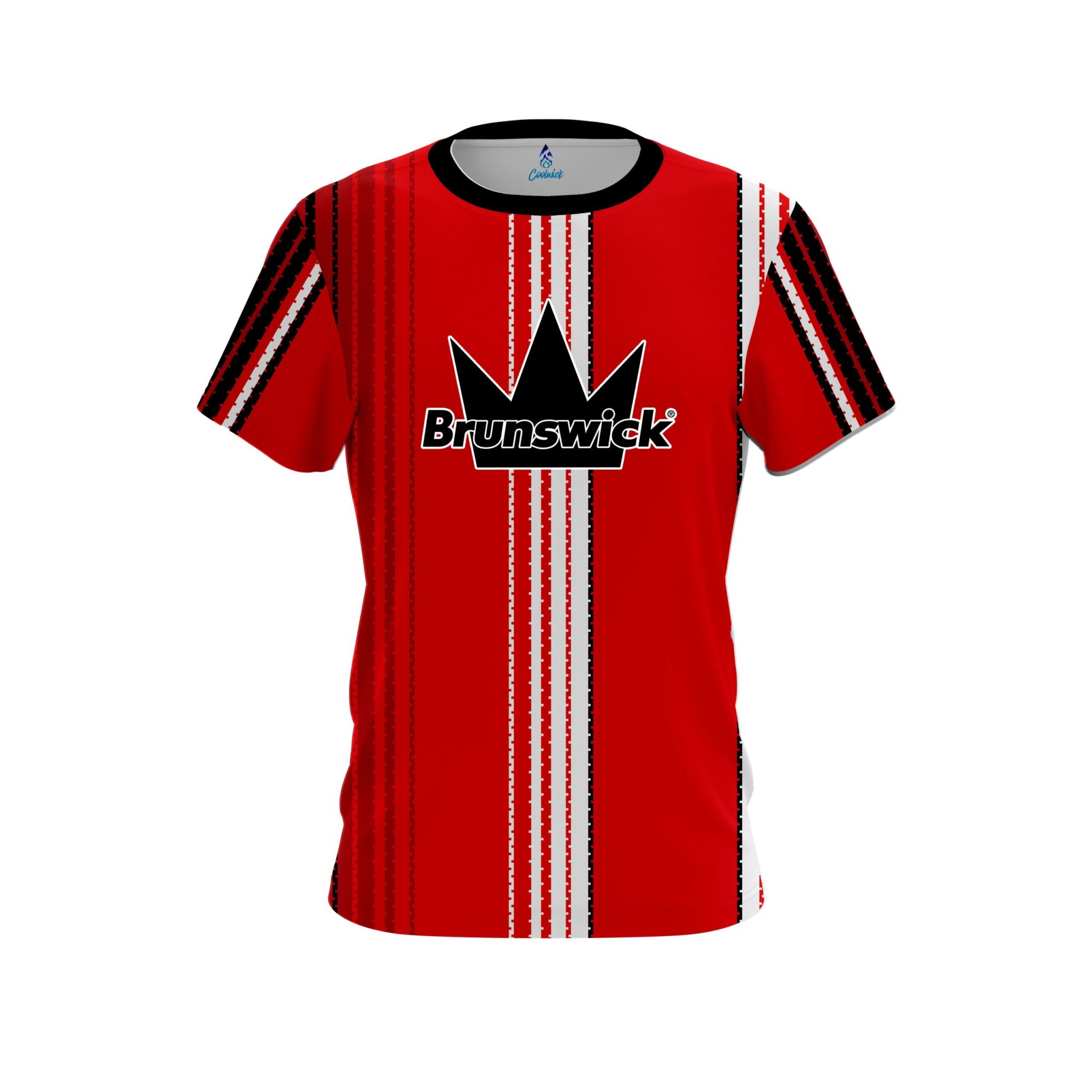 Brunswick Red Landslide Coolwick Bowling Jersey
