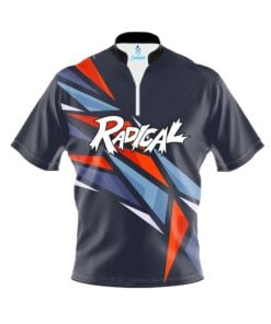 Radical Sport Triangle Quick Ship CoolWick Sash Zip Bowling Jersey