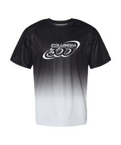 Columbia 300 Men's Messenger Performance Polo Bowling Shirt Black Orange Dri-Fit 