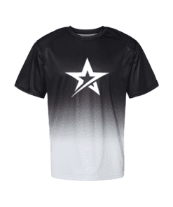 Roto Grip Men's Star Performance Polo Bowling Shirt Electric Black Dri-Fit 
