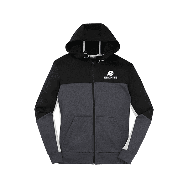 Ebonite Men's Fleece Colorblock Full Zip Hooded Jacket