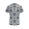 Big Bowling Grey Blue Mustache CoolWick Bowling Jersey - Image 2