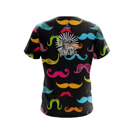 Big Bowling Multi-Colored Mustache CoolWick Bowling Jersey - Image 2