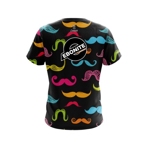 Ebonite Multi-Colored Mustache CoolWick Bowling Jersey - Image 2