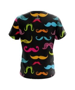 Alternative view of Plain Multi-Colored Mustache CoolWick Bowling Jersey