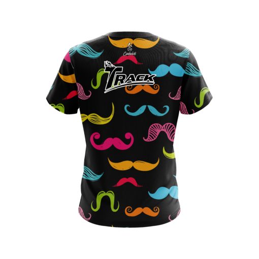 Track Multi-Colored Mustache CoolWick Bowling Jersey - Image 2
