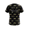 Brunswick Black Gold Mustache Coolwick Bowling Jersey - Image 2
