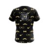 DV8 Black Gold Mustache CoolWick Bowling Jersey - Image 2