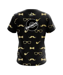 Alternative view of Ebonite Black Gold Mustache CoolWick Bowling Jersey