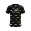 Hammer Black Gold Mustache CoolWick Bowling Jersey - Image 2