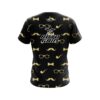 Roto Grip Black Gold Mustache CoolWick Bowling Jersey - Image 2