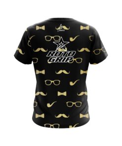Alternative view of Roto Grip Black Gold Mustache CoolWick Bowling Jersey