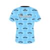 900 Global Baby Blue Mustache CoolWick Bowling Jersey - Image 2