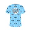 DV8 Baby Blue Mustache CoolWick Bowling Jersey - Image 2
