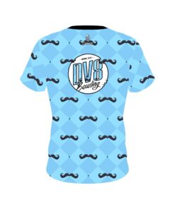 Alternative view of DV8 Baby Blue Mustache CoolWick Bowling Jersey