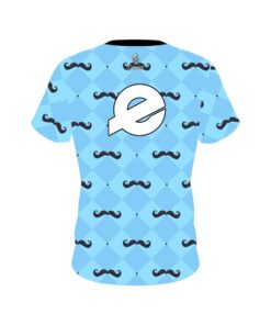 Alternative view of Ebonite Baby Blue Mustache CoolWick Bowling Jersey