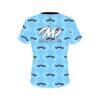 Motiv Baby Blue Mustache CoolWick Bowling Jersey - Image 2