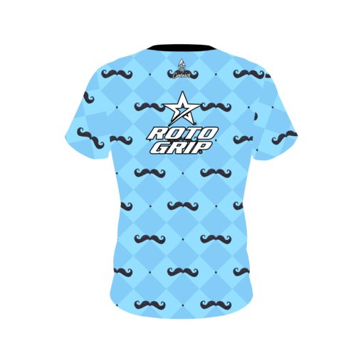 Roto Grip Baby Blue Mustache CoolWick Bowling Jersey - Image 2