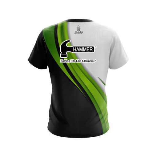 Hammer Green Flutter CoolWick Bowling Jersey - Image 2