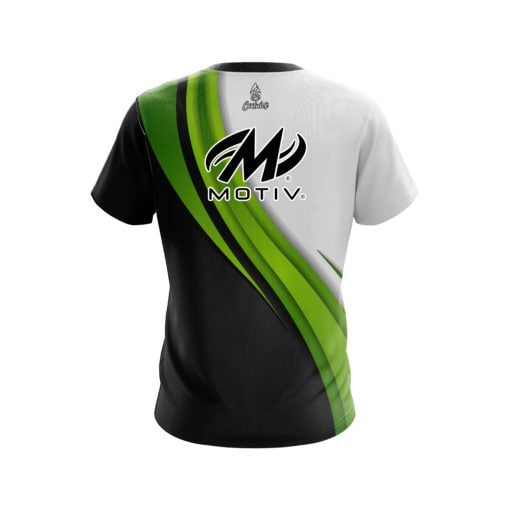 Motiv Green Flutter CoolWick Bowling Jersey - Image 2