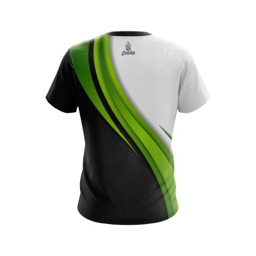 Plain Green Flutter CoolWick Bowling Jersey - Image 2