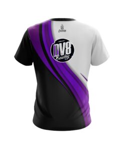 Alternative view of DV8 Purple Flutter CoolWick Bowling Jersey