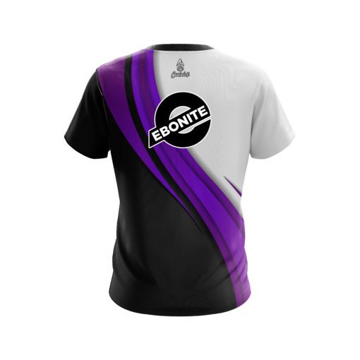 Ebonite Purple Flutter CoolWick Bowling Jersey - Image 2