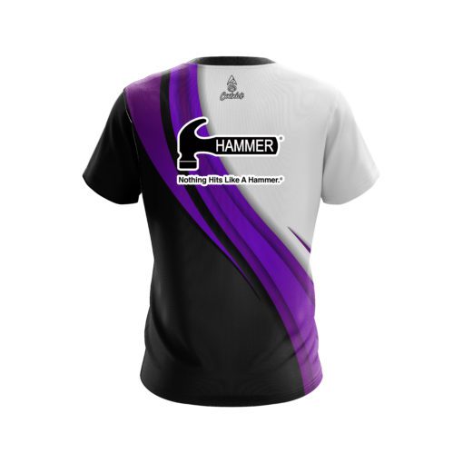 Hammer Purple Flutter CoolWick Bowling Jersey - Image 2