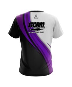 Alternative view of Storm Purple Flutter CoolWick Bowling Jersey