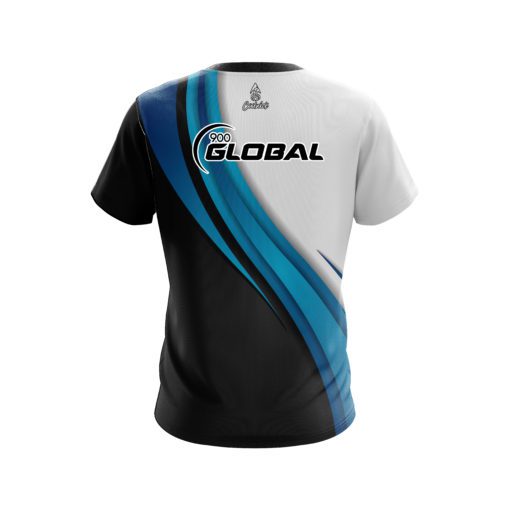 900 Global Blue Flutter CoolWick Bowling Jersey - Image 2