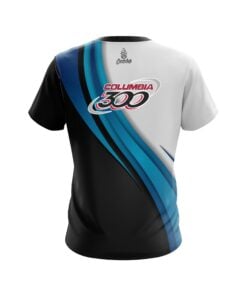 Alternative view of Columbia 300 Blue Flutter CoolWick Bowling Jersey