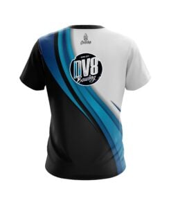 Alternative view of DV8 Blue Flutter CoolWick Bowling Jersey
