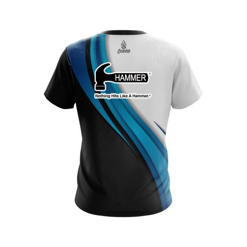 Hammer Blue Flutter CoolWick Bowling Jersey - Image 2