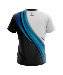 Alternative view of Plain Blue Flutter CoolWick Bowling Jersey