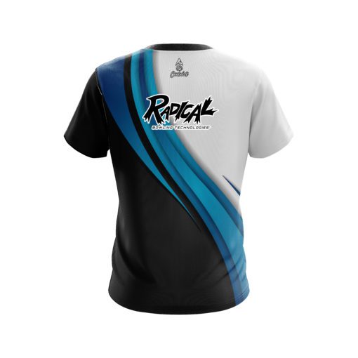 Radical Blue Flutter CoolWick Bowling Jersey - Image 2