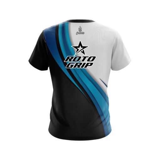 Roto Grip Blue Flutter CoolWick Bowling Jersey - Image 2