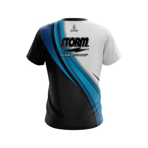 Storm Blue Flutter CoolWick Bowling Jersey - Image 2