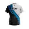 Track Blue Flutter CoolWick Bowling Jersey - Image 2