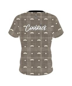Alternative view of Signature Brown Plaid Mustache CoolWick Bowling Jersey