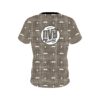 DV8 Brown Plaid Mustache CoolWick Bowling Jersey - Image 2