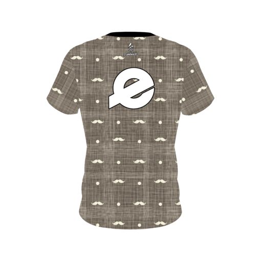 Ebonite Brown Plaid Mustache CoolWick Bowling Jersey - Image 2