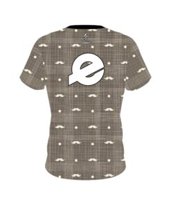 Alternative view of Ebonite Brown Plaid Mustache CoolWick Bowling Jersey