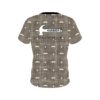 Hammer Brown Plaid Mustache CoolWick Bowling Jersey - Image 2