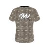 Motiv Brown Plaid Mustache CoolWick Bowling Jersey - Image 2