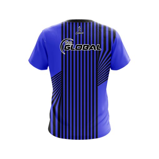 900 Global Blue Slain CoolWick Bowling Jersey - Image 2
