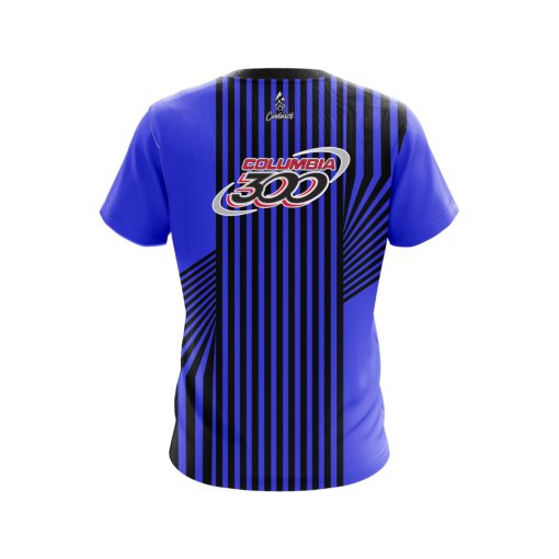 Columbia 300 Blue Slain CoolWick Bowling Jersey - Image 2